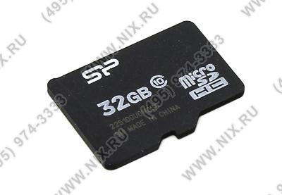 Silicon Power SP032GBSTH010V10 microSDHC Memory Card 32Gb Class10