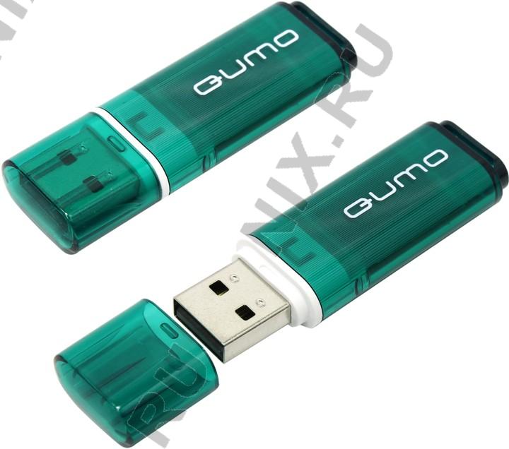 Qumo Optiva QM16GUD-OP1-Green USB2.0 Flash Drive 16Gb (RTL)