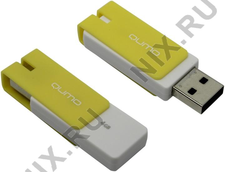 Qumo Click QM4GUD-CLK-Amber USB2.0 Flash Drive 4Gb (RTL)
