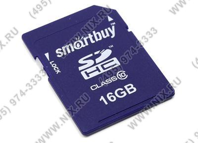 SmartBuy SB16GBSDHCCL10 SDHC Memory Card 16Gb Class10