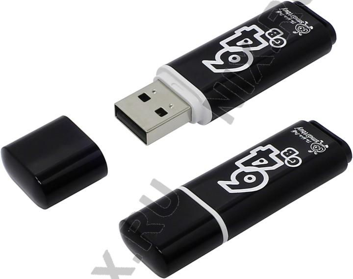 SmartBuy Glossy SB64GBGS-K USB2.0 Flash Drive 64Gb (RTL)