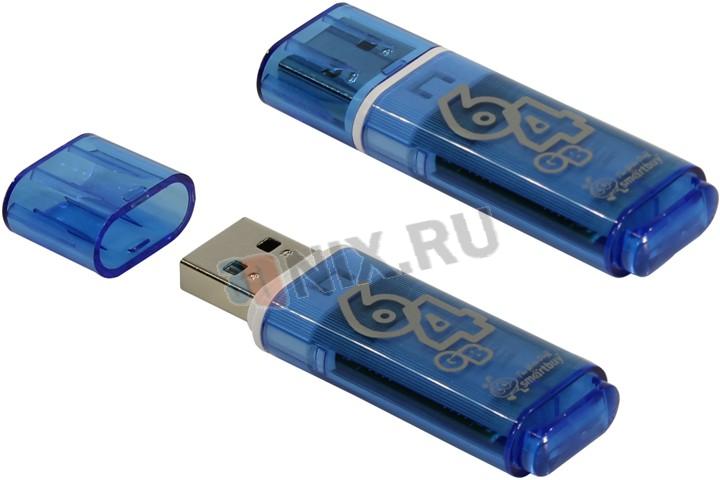 SmartBuy Glossy SB64GBGS-B USB2.0 Flash Drive 64Gb (RTL)