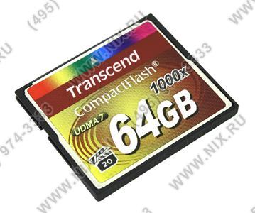 Transcend TS64GCF1000 CompactFlash Card 64Gb 1000x
