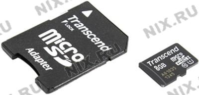 Transcend TS8GUSDU1 microSDHC 8Gb UHS-I Class10 + microSD--SD Adapter