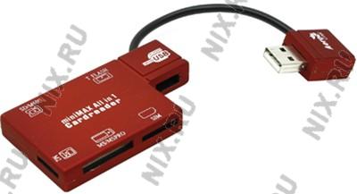 Aerocool AT-819 USB2.0 MMC/SDHC/microSDHC/MS(/Pro/M2)/SIM Card Reader/Writer