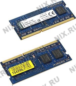 Kingston KVR13S9S8K2/8 DDR3 SODIMM 8Gb KIT 2*4Gb PC3-10600 CL9 (for NoteBook)
