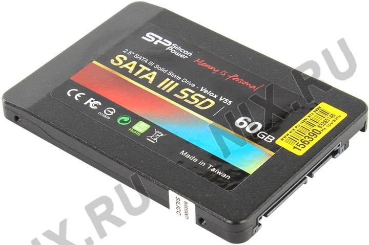 SSD 60 Gb SATA 6Gb/s Silicon Power Velox V55 SP060GBSS3V55S25 2.5