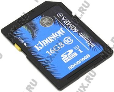 Kingston SDA10/16GB SDHC Memory Card 16Gb UHS-I U1 Ultimate