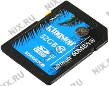 Kingston SDA10/32GB SDHC Memory Card 32Gb UHS-I U1