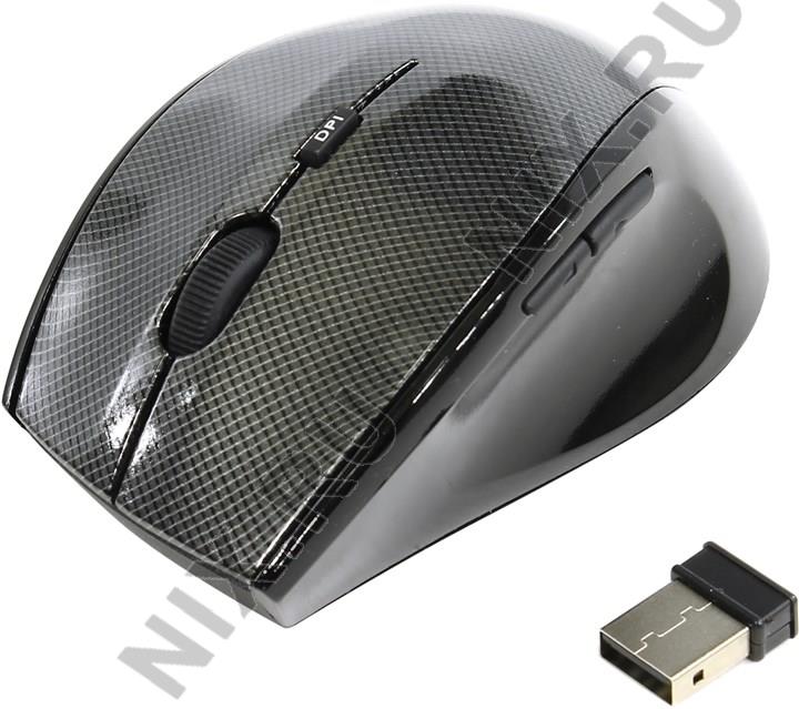 SmartBuy EZ Work Pro Wireless Optical Mouse SBM-601AG-G (RTL) USB 6btn+Roll, 