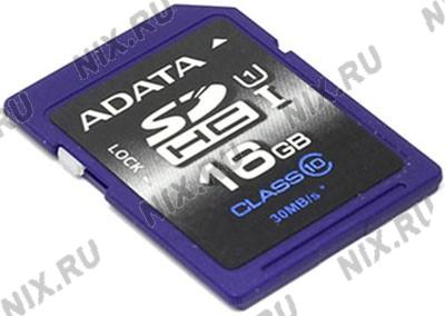 ADATA Premier ASDH16GUICL10-R SDHC Memory Card 16Gb UHS-I U1