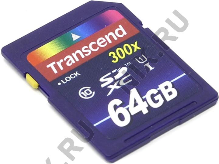 Transcend TS64GSDU1 SDXC Memory Card 64Gb UHS-I Class10