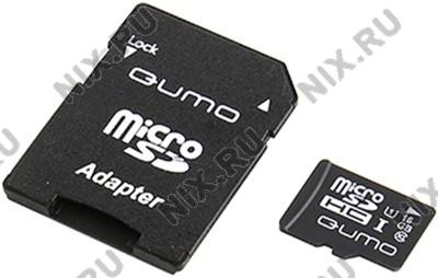 Qumo QM16GMICSDHC10U1 microSDHC 16Gb UHS-I + microSD--SD Adapter