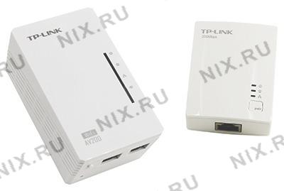TP-LINK TL-WPA2220KIT AV200 WiFi Powerline Extender Kit (2 ,1UTP 10/100Mbps, Powerline 200Mbps,802.11n)
