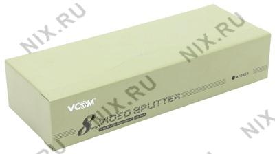 VCOM VDS8017 8-port Video Splitter (VGA15F+8VGA15F)+..