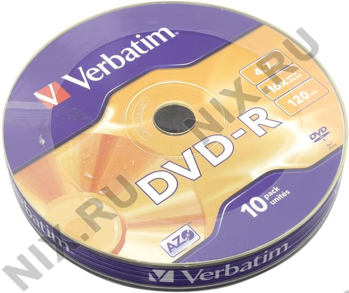 DVD-R Disc Verbatim 4.7Gb 16x . 10  43729