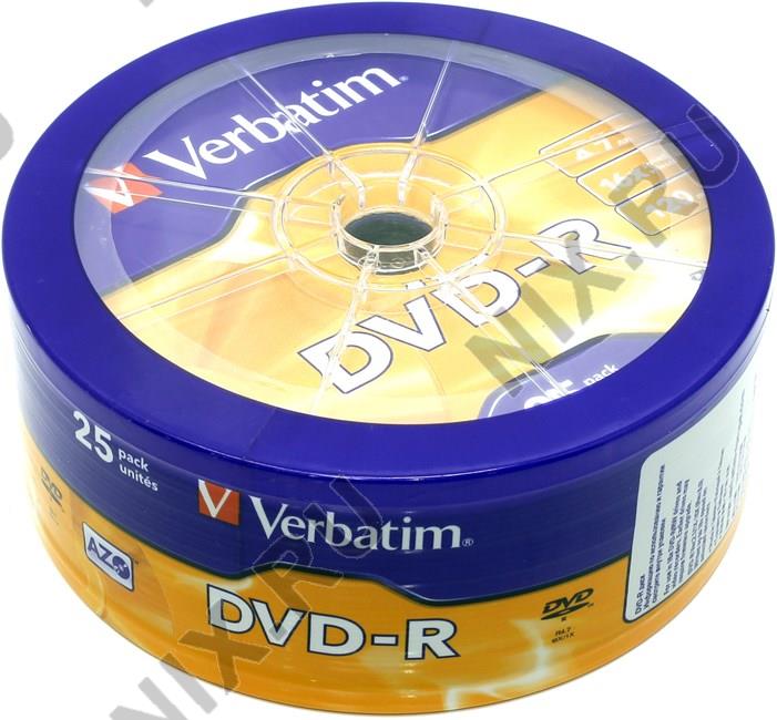 DVD-R Disc Verbatim 4.7Gb 16x . 25  43730