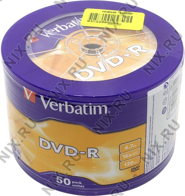 DVD-R Disc Verbatim 4.7Gb 16x . 50  43731