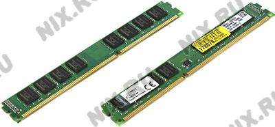 Kingston ValueRAM KVR13N9K2/16 DDR3 DIMM 16Gb KIT 2*8Gb PC3-10600CL9, Low Profile