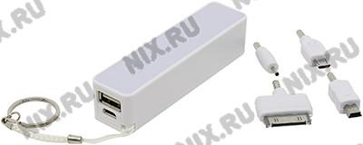   KS-is Power Bank KS-200 White (USB 0.8A, 2200mAh, Li-lon)