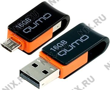 Qumo Hybrid QM16GUD-Hyb USB2.0/USB micro-B OTG Flash Drive 16Gb (RTL)
