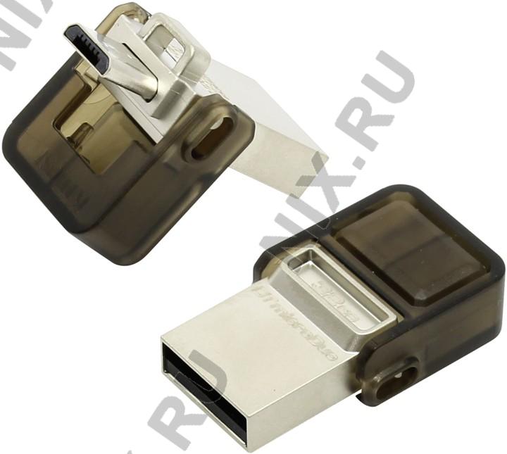 Kingston DTDUO/32GB DataTraveler microDuo USB2.0/USB micro-B OTG Flash Drive 32Gb (RTL)