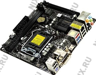 ASRock H81M-ITX (RTL) LGA1150 H81 PCI-E Dsub+DVI+HDMI GbLAN SATA Mini-ITX 2*DDR3
