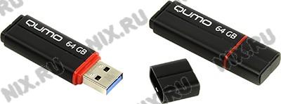 Qumo Speedster QM64GUD3-SP-black USB3.0 Flash Drive 64Gb (RTL)