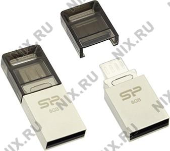 Silicon Power Mobile X10 SP008GBUF2X10V1C USB2.0/USB micro-B OTG Flash Drive 8Gb (RTL)