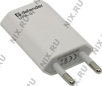 Defender UPA-01 83509   USB (. AC170-220V, . DC5V, USB 1A)