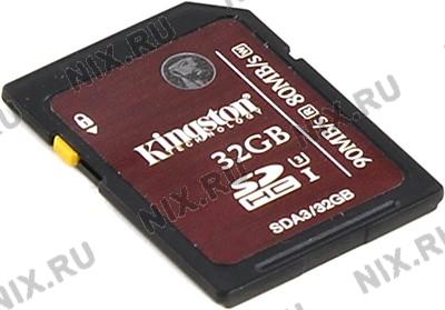 Kingston SDA3/32GB SDHC Memory Card 32Gb UHS-I U3
