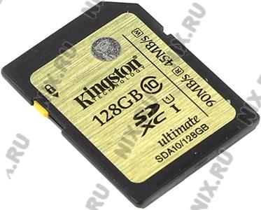 Kingston SDA10/128GB SDXC Memory Card 128Gb UHS-I U1 Ultimate