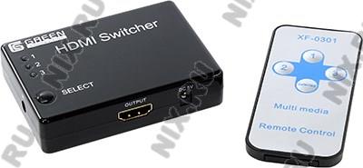 Greenconnection GC-HDSW301M HDMI Switcher (3in - 1out, )