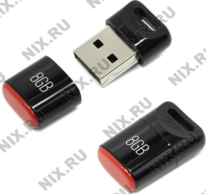 Silicon Power Touch T06 SP008GBUF2T06V1K USB2.0 Flash Drive 8Gb (RTL)