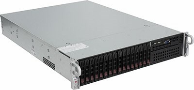 SuperMicro 2U 2028R-C1R (LGA2011-3, C612, PCI-E, SVGA, SAS3/SATA RAID, 16xHS SAS/SATA, 2*GbLAN, 16DDR4, 920W HS)
