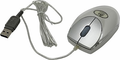A4Tech Mini Crystal Optical Mouse MOP-18-White Ice(6) (RTL) 3but+Roll USB&PS/2 
