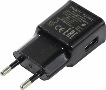 Orient PU-2501 Black   USB (. AC110-240V, .5V/9V, USB 2.1A)