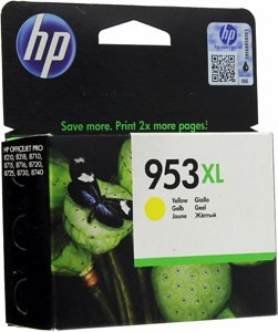  HP F6U18AE (953XL) Yellow  HP Officejet Pro 8210/18/8710/15/16/20/25/30/40