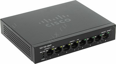 Cisco SG110D-08HP-EU 8-port Gigabit PoE Desktop Switch (4UTP 1000Mbps+ 4UTP 1000Mbps PoE)
