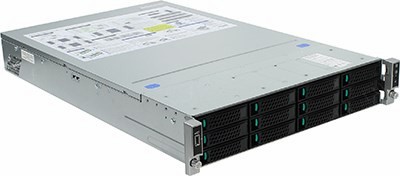 Intel 2U R2312WTTYSR (LGA2011-3,C612, 4*PCI-E, SVGA, SATA RAID, 12xHotSwapSAS/SATA, 2x10GbLAN, 24DDR4, 1100W)