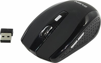 SVEN Wireless Optical Mouse RX-335 Wireless Black (RTL) USB 6btn+Roll