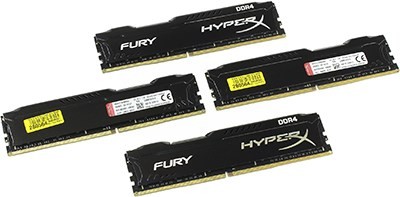 Kingston HyperX Fury HX421C14FBK4/64 DDR4 DIMM 64Gb KIT 4*16Gb PC4-17000 CL14