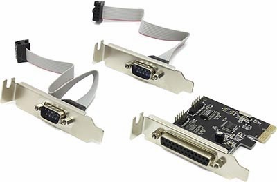 Espada PCIe2S1PLWCH (OEM) PCI-Ex1, 2xCOM9M + 1xLPT25F, LowProfile