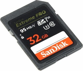 SanDisk Extreme Pro SDSDXXG-032G-GN4IN SDHC Memory Card 32Gb UHS-I U3