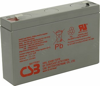  CSB HRL-634W F2FR (6V, 8.5Ah)  UPS