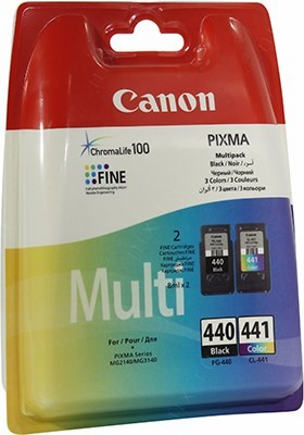  Canon Multipack PG-440+CL-441 Black&Color  PIXMA MG2140/3140