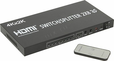 Orient HSP0208H 4K HDMI Switch/Splitter (2in - 8out, ver1.4b, ) + ..