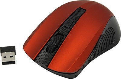 SVEN Wireless Optical Mouse RX-345 Wireless Red (RTL) USB 6btn+Roll