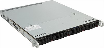SuperMicro 1U 5019S-MN4 (LGA1151, C236, PCI-E, SVGA, SATA RAID,4xHS SATA, 4*GbLAN, 4*DDR4 350W)