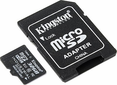 Kingston SDCIT/32GB microSDHC Memory Card 32Gb UHS-I U1 + microSD--SD Adapter
